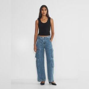 Aritzia Denim Forum The '90s Millie Hi-Rise Cargo Jean